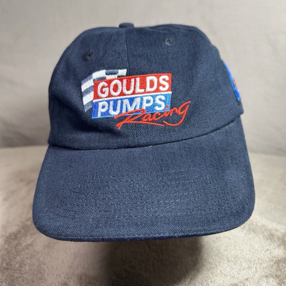Goulds Pumps Racing Hat Strapback Cap NASCAR Style Black Blue 43 DMB OSFA